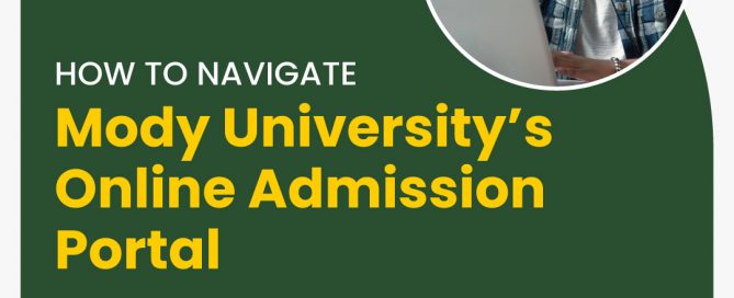 How to Navigate Mody University's Online Admission Portal